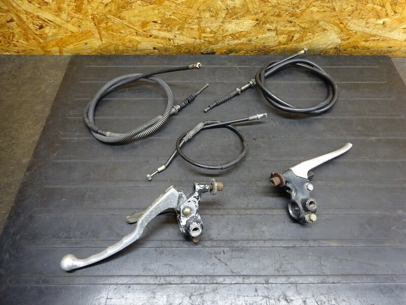 【250724】SR400(1JR-269)◆ レバー左右セット クラッチレバー デコンプレバー フロントブレーキレバー 破損有 【検:SR500 1JN 2J2 2H6 | 中古バイクパーツ通販・買取　ジャンクヤード鳥取　JunkYard