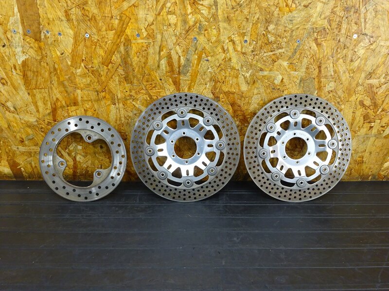 【251122】NSR250R(MC21)◇ ブレーキディスクローター前後セット ブレーキディスク フロント/リア 錆/段付き有 【検索:MC18 MC28 SE SP | 中古バイクパーツ通販・買取　ジャンクヤード鳥取　JunkYard