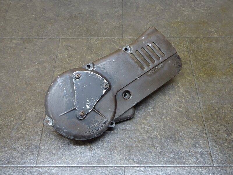 【250519】エルシノア125◆ ジェネレーターカバー エンジンカバー左 自作カバー?? 色塗り箇所有 ※エンジンパーツ【MT125E ELSINORE | 中古バイクパーツ通販・買取　ジャンクヤード鳥取　JunkYard