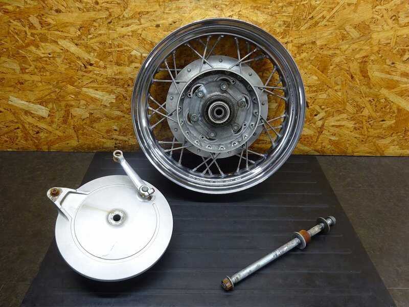 【251232】ドラッグスター400(4TR-109)◆ リアホイール 15×3.50 ドラムパネル リアアクスルシャフト | 中古バイクパーツ通販・買取　ジャンクヤード鳥取　JunkYard