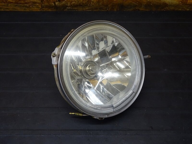 【260215】SR400(RH01J-008)◇ 社外ヘッドライトレンズ PIAA ピア マルチリフレクター イカリング付き 約180mm | 中古バイクパーツ通販・買取　ジャンクヤード鳥取　JunkYard