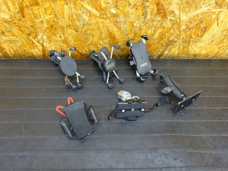 【250722】◇ スマートフォンホルダー(4) スマホホルダー 6個セット ブラケット | 中古バイクパーツ通販・買取　ジャンクヤード鳥取　JunkYard