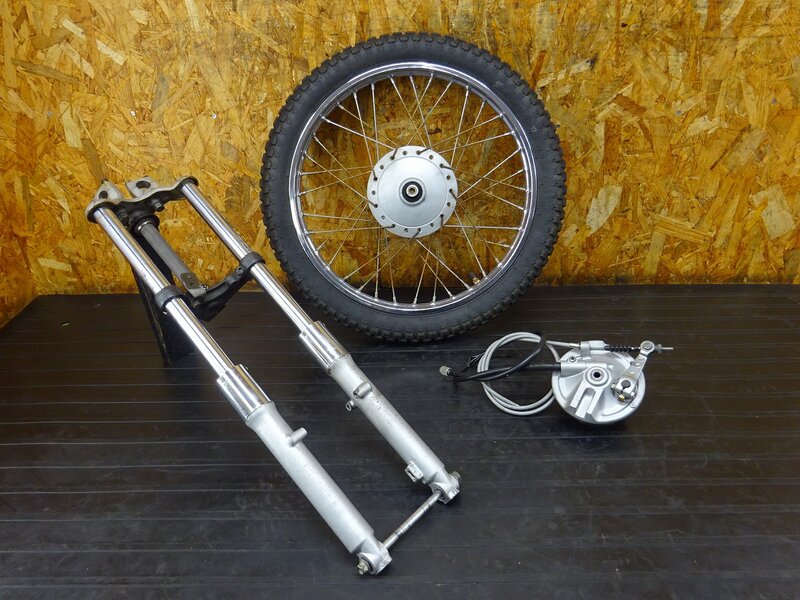 【251104】ベンリィ90S(HA03-1110)◆ フロント足回りset フロントフォーク ホイール テレスコ化に ※検索：CD90/50【12V | 中古バイクパーツ通販・買取　ジャンクヤード鳥取　JunkYard