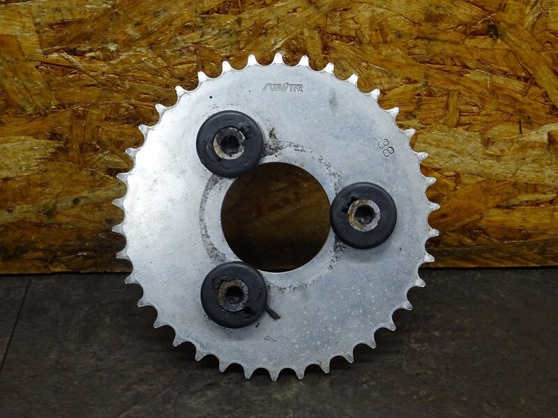 【260103】◆ リアホイールハブ スプロケット サンスター SUNSTAR 38T 【検索：TZ125 4JT | 中古バイクパーツ通販・買取　ジャンクヤード鳥取　JunkYard
