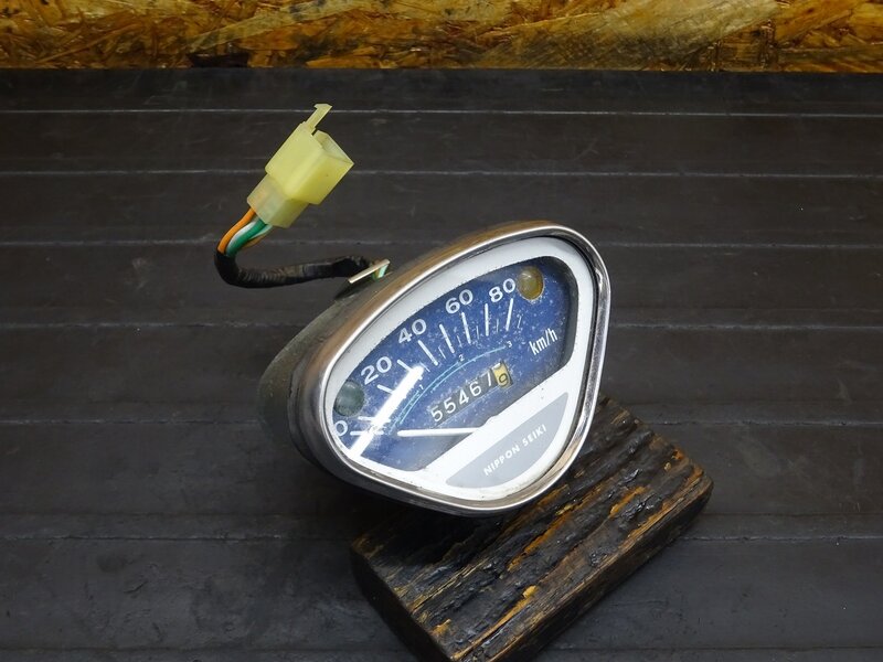 【260106】MD90(MD90-1924)◆ スピードメーター 55467km 80km/h おにぎり 針動作OK 【郵政カブ | 中古バイクパーツ通販・買取　ジャンクヤード鳥取　JunkYard