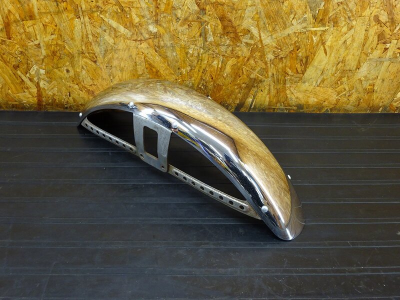 【250915】GB400TT(NC20-1011)◇ フロントフェンダー メッキ 錆/凹み/傷有 【検索:GB500TT | 中古バイクパーツ通販・買取　ジャンクヤード鳥取　JunkYard