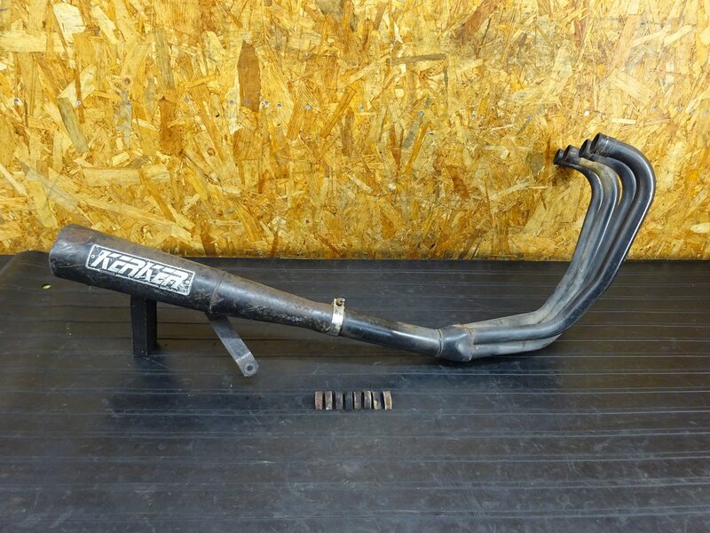 【251103】ZRX400(ZR400E-004)◇ 社外マフラー エキパイ サイレンサー カーカー KERKER 凹み/錆/削れ有 【前期 ZRX-2 ZRX-Ⅱ | 中古バイクパーツ通販・買取　ジャンクヤード鳥取　JunkYard