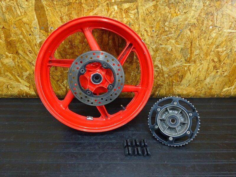 【251111】CBR250RR(MC22-1006)◇ リアホイール 17×4.00 ハブ スプロケット JTR1244-52 ブレーキディスク 少しフレ有 | 中古バイクパーツ通販・買取　ジャンクヤード鳥取　JunkYard