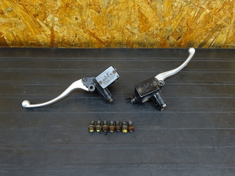 【260206】PS250(MF09-1002)◇ マスターシリンダー左右セット フロント/リア ブレーキマスター Φ1/2 Φ14 バンジョーボルト 【角目 | 中古バイクパーツ通販・買取　ジャンクヤード鳥取　JunkYard