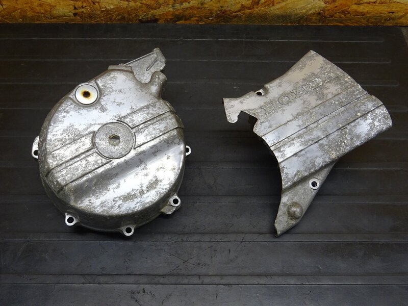 【260212】GB250クラブマン(MC10-170)◆ エンジンカバー左 ジェネレーター/スプロケカバー 削れ/腐食有 ※エンジンパーツ 【5型 最終型 | 中古バイクパーツ通販・買取　ジャンクヤード鳥取　JunkYard