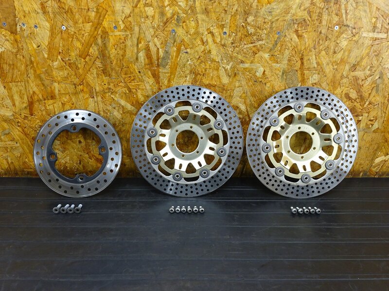 【251212】CBR250RR(MC22-1052)◇ ブレーキディスク前後セット フロントディスク リアディスク ローター 段付き有 ※検:NSR250R 【規制前 | 中古バイクパーツ通販・買取　ジャンクヤード鳥取　JunkYard