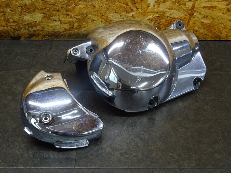 【251232】ドラッグスター400(4TR-109)◆ ドライブシャフトカバー クランクケースカバー スプロケットカバー メッキ浮き有 | 中古バイクパーツ通販・買取　ジャンクヤード鳥取　JunkYard