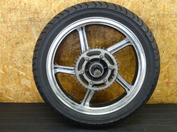 【160729】ゼファー400(ZR400C)◇リアホイール 18×3.50アクスル | 中古バイクパーツ通販・買取　ジャンクヤード鳥取　JunkYard