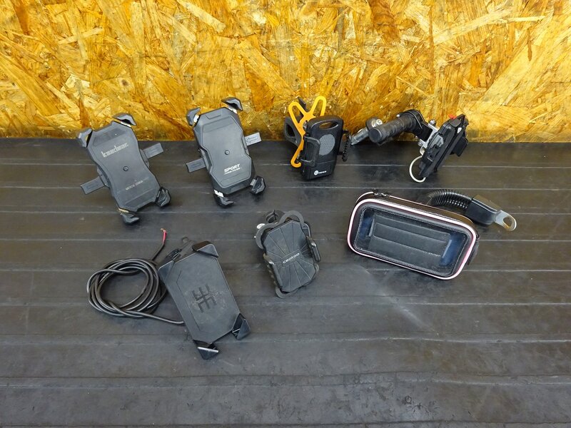 【250722】◇ スマートフォンホルダー(3) スマホホルダー 7個セット ブラケット | 中古バイクパーツ通販・買取　ジャンクヤード鳥取　JunkYard