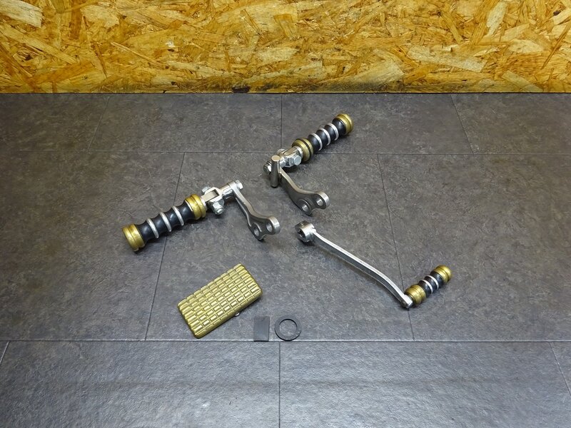 【250812】◆ SR400/500 真鍮ステップセット STDステップ モーターロック ペグ 【検索：2J2 2H6 1JN 1JR RH01J RH16J チョッパー ハーレー | 中古バイクパーツ通販・買取　ジャンクヤード鳥取　JunkYard