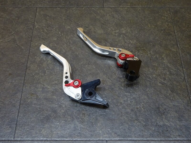 【250505】◆ 社外レバー左右セット SSK SPEEDRA ショート?? 削れ有 ※検：NSR250 VTR250 ホーネット250 CB400SF NC31 MC22 | 中古バイクパーツ通販・買取　ジャンクヤード鳥取　JunkYard