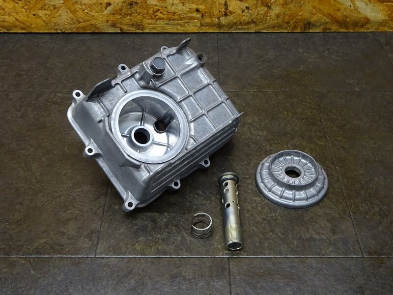 【250508】マグナ250(MC29-1700)◆ オイルパン オイルフィルターカバー ウェットブラスト施工有 ※エンジンパーツ MC15E 【V-TWIN Vツイン | 中古バイクパーツ通販・買取　ジャンクヤード鳥取　JunkYard