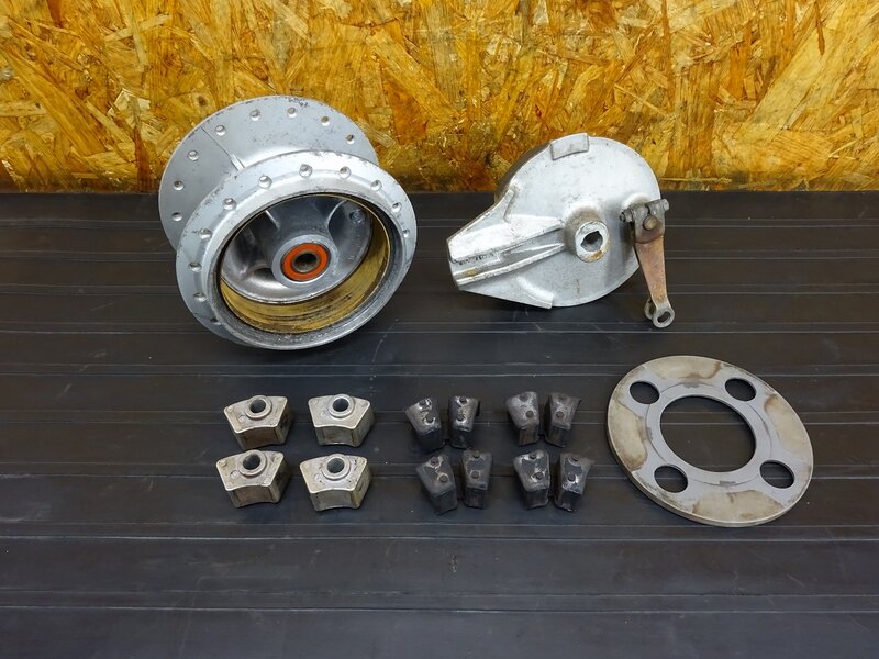 【250906】FTR223(MC34-1008)◇ リアホイールハブ ブレーキドラム ドラムパネル ハブダンパー | 中古バイクパーツ通販・買取　ジャンクヤード鳥取　JunkYard