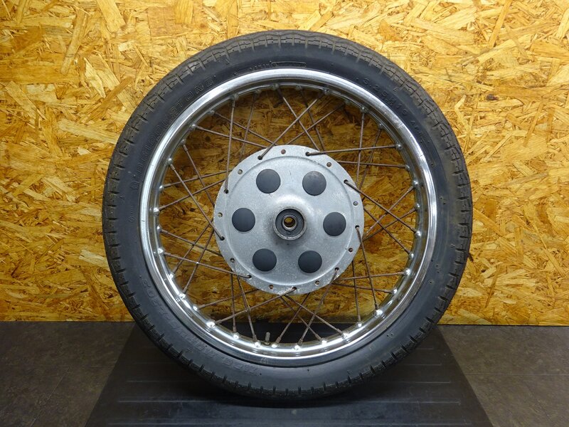 【251016】XS650(S650-018)◆ フロントホイール 19インチ ドラムブレーキ ハブ タカサゴリム 削れ/錆有 【検索：XS-1 | 中古バイクパーツ通販・買取　ジャンクヤード鳥取　JunkYard