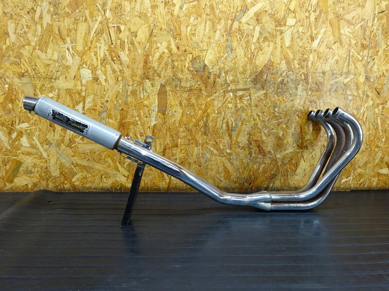 【251120】ZRX400(ZR400E-006)◇ 社外マフラー エキパイ サイレンサー 4-1 プリティレーシング PRETTY RACING 【前期 ZRX-2 ZRX-Ⅱ | 中古バイクパーツ通販・買取　ジャンクヤード鳥取　JunkYard