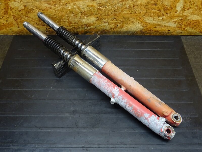 【260106】MD90(MD90-1924)◆ フロントフォーク フォークスプリング ボルト残り有 【郵政カブ | 中古バイクパーツ通販・買取　ジャンクヤード鳥取　JunkYard