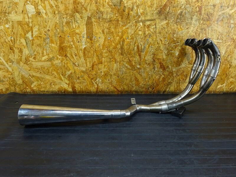 【260301】ZZR400(ZX400N-008)◇ 社外マフラー エキパイ サイレンサー ローダウンマフラー 凹み/削れ有 【ZZ-R400 | 中古バイクパーツ通販・買取　ジャンクヤード鳥取　JunkYard