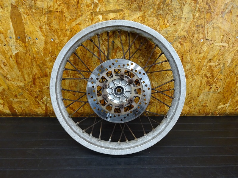 【250105】TW200E(DG07J-004)◇ フロントホイール 18×2.50 【検:2JL TW225 DG09J | 中古バイクパーツ通販・買取　ジャンクヤード鳥取　JunkYard