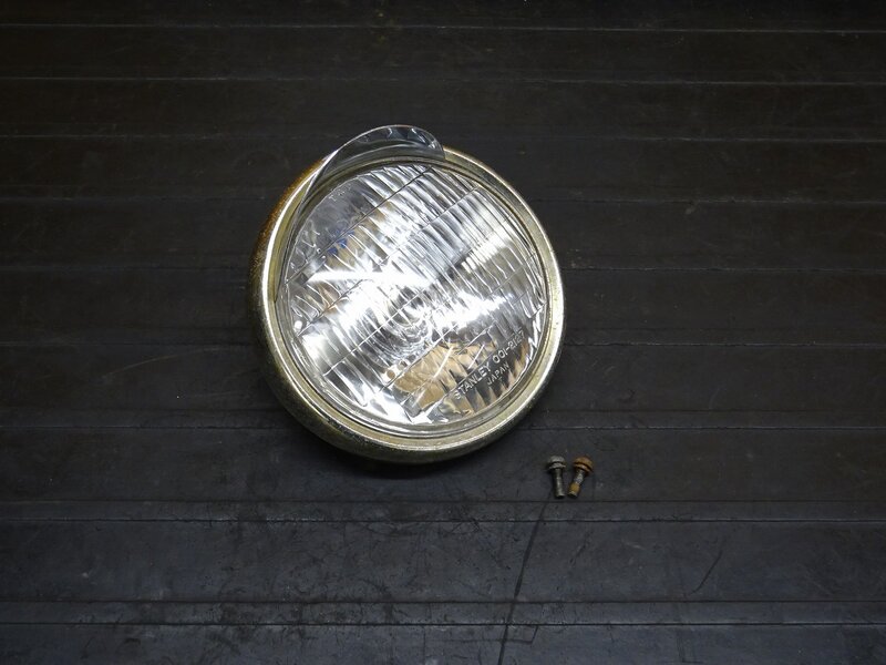 【250919】モンキー(Z50J-1604)◆ ヘッドライトレンズ ヘッドライトリム バイザー付き 【6V | 中古バイクパーツ通販・買取　ジャンクヤード鳥取　JunkYard