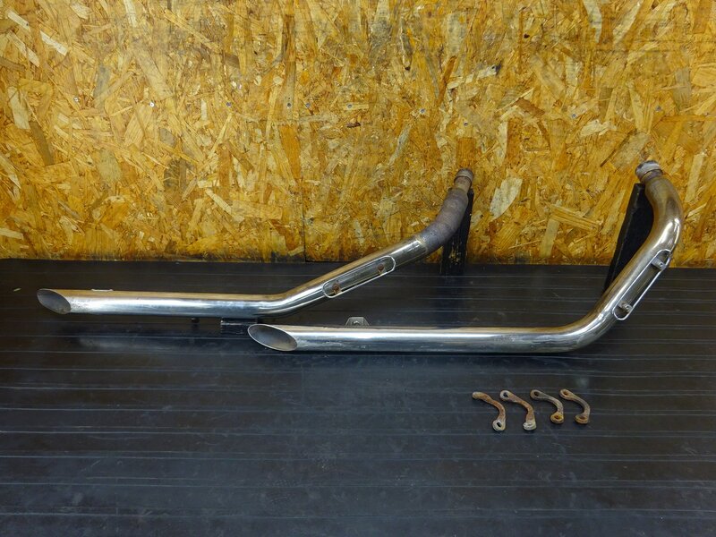 【251211】スティード400(NC26-1441)◆ 社外マフラー グッドサウンド ドラッグパイプ スラッシュカット デイトナ フランジ | 中古バイクパーツ通販・買取　ジャンクヤード鳥取　JunkYard