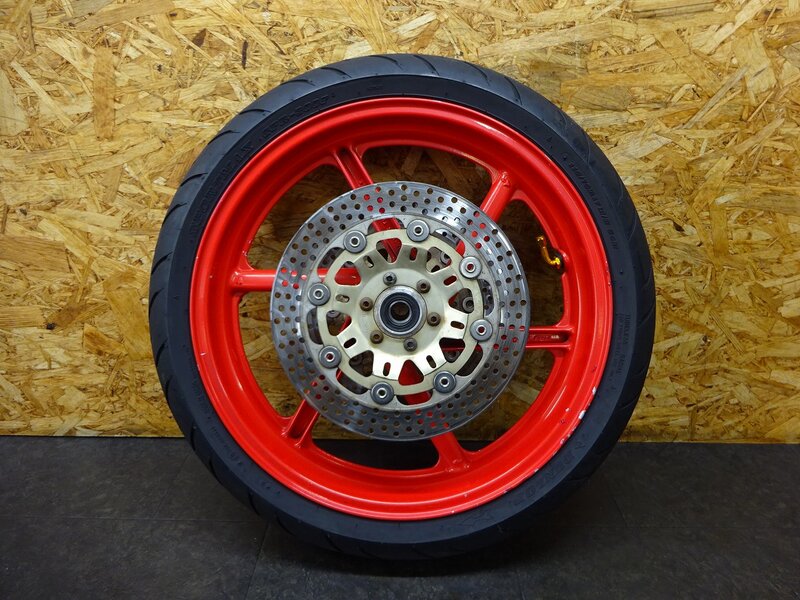 【250505】CBR250RR(MC22-1009)◆ フロントホイール 17×3.00 削れ/塗装剥がれ有 【規制前 | 中古バイクパーツ通販・買取　ジャンクヤード鳥取　JunkYard