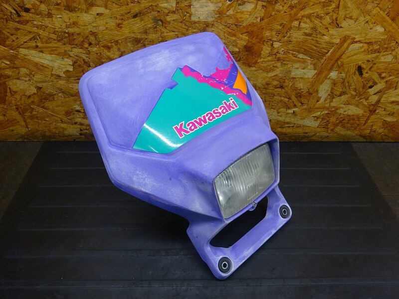 【260322】KDX125SR(DX125A-022)◆ フロントカウル ヘッドライトカウル ヘッドライトレンズ 劣化有 【検索：200 220 250 | 中古バイクパーツ通販・買取　ジャンクヤード鳥取　JunkYard
