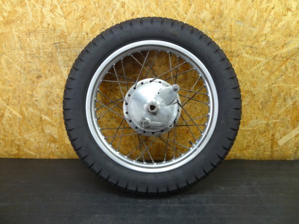 【150924】SR400(RH01J)◆リアホイール ドラム タイヤ4.00H18 | 中古バイクパーツ通販・買取　ジャンクヤード鳥取　JunkYard