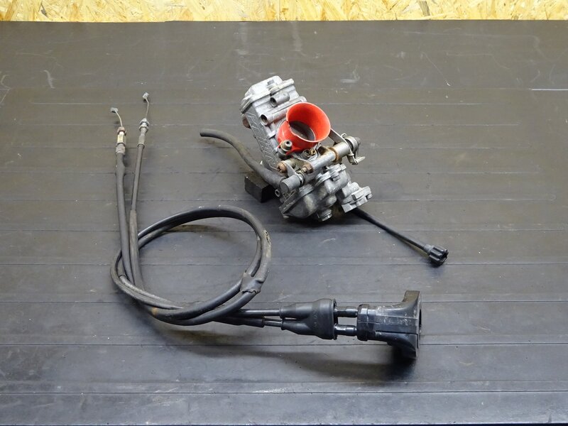 【250703】TW200(DG07J-009)◆ 社外キャブレター キャブ FCR33 KEIHIN ケイヒン スロットル ファンネル割れ有 【2JL TW225 DG09J | 中古バイクパーツ通販・買取　ジャンクヤード鳥取　JunkYard