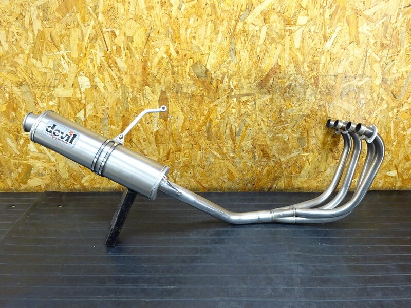 【250707】XJR400R(RH02J-005)◇ 社外マフラー フルエキ エキパイ サイレンサー デビル devil 凹み 傷有 【イモビ付 4HM | 中古バイクパーツ通販・買取　ジャンクヤード鳥取　JunkYard