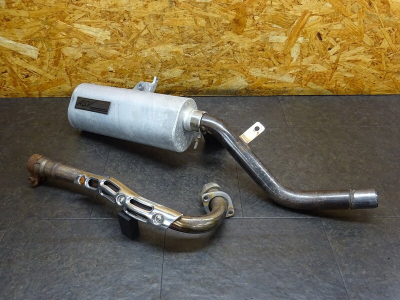 【251107】KLX250(LX250E-A05)◆ マフラー 社外サイレンサー スリップオン RSV ラフ＆ロード エキパイ マフラーガード 【04’ Dトラッカー | 中古バイクパーツ通販・買取　ジャンクヤード鳥取　JunkYard