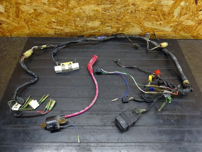 【251118】KDX200SR(DX200G-004)◆ メインハーネス イグニッションコイル 社外プラグコード/キャップ コンデンサー 【検索:125 220 250 | 中古バイクパーツ通販・買取　ジャンクヤード鳥取　JunkYard