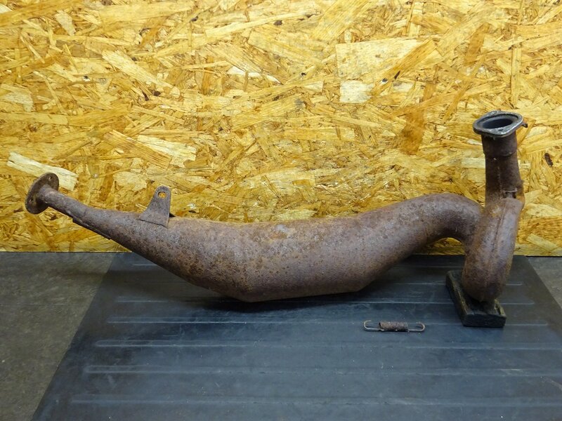 【251115】SDR200(2TV-007)◆ 社外チャンバー マフラー SP忠男?? ジャッカルスーパーCRS?? 変形有 ジャンク！ | 中古バイクパーツ通販・買取　ジャンクヤード鳥取　JunkYard