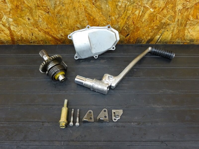 【251227】W650(EJ650A-004)◇ キックギアセット キックペダル スターターペダル カバー ※エンジンパーツ【検索:W400 EJ400A | 中古バイクパーツ通販・買取　ジャンクヤード鳥取　JunkYard