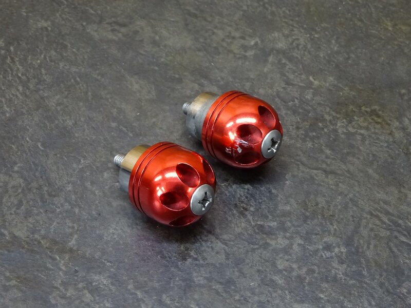 【250505】◆ 社外バーエンド ウエイト ポッシュ?? POSH?? 削れ有 | 中古バイクパーツ通販・買取　ジャンクヤード鳥取　JunkYard