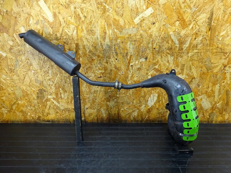 【251114】KDX125SR(DX125A-016)◆ 純正チャンバー マフラー エキパイ サイレンサー 社外マフラーガード 【検索：200 220 250 | 中古バイクパーツ通販・買取　ジャンクヤード鳥取　JunkYard