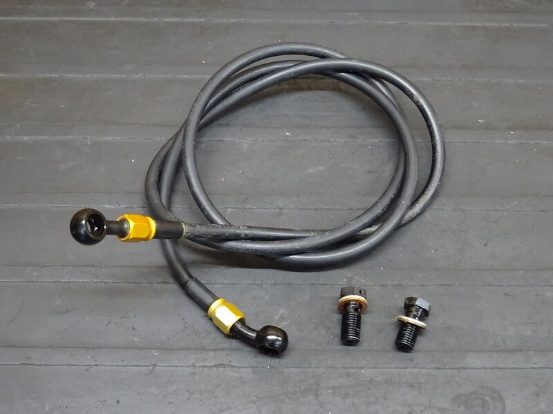 【251118】KDX200SR(DX200G-004)◆ 社外フロントブレーキホース バンジョーボルト 【検索:125 220 250 | 中古バイクパーツ通販・買取　ジャンクヤード鳥取　JunkYard