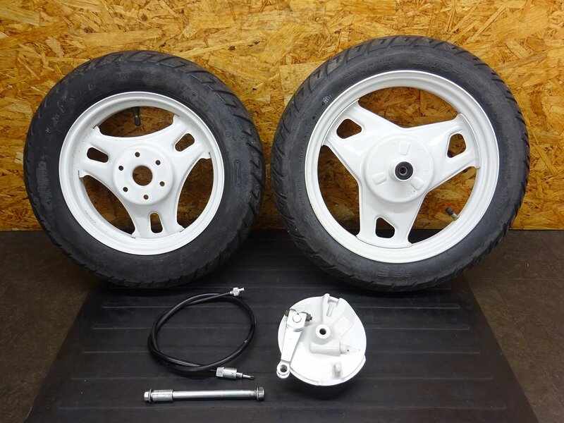 【251225】スーパーモレ(FA14B-133)◆ ホイール前後セット フロント 12×1.50 リア 10×2.15 フレ有 【FA14A モレット 1105km外し | 中古バイクパーツ通販・買取　ジャンクヤード鳥取　JunkYard