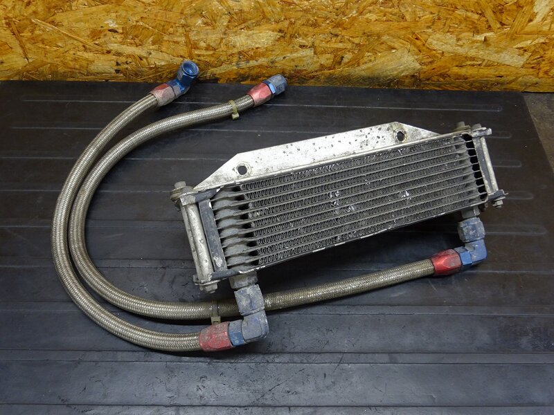 【260218】GS10X◆ 社外オイルクーラー EARL’S アールズ サイド出し フィン潰れ有 ※エンジンパーツ【検索：GSX1000S GSX1100S カタナ 刀 | 中古バイクパーツ通販・買取　ジャンクヤード鳥取　JunkYard