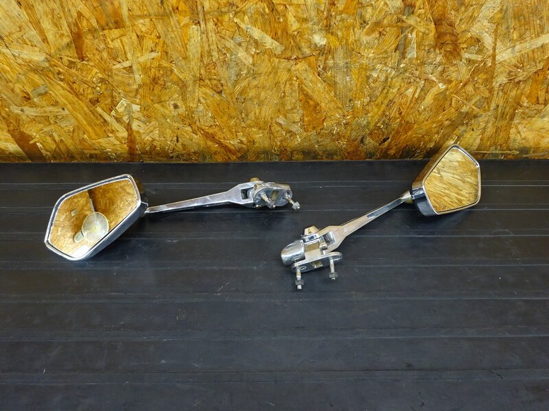 【260301】ZZR400(ZX400N-008)◇ 社外ミラー左右セット カウリングミラー メッキ 傷/腐食/錆有 【ZZ-R400 | 中古バイクパーツ通販・買取　ジャンクヤード鳥取　JunkYard