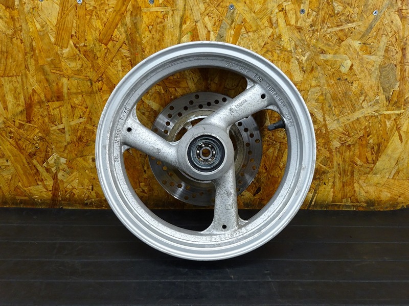 【241011】TDR80(3GA-002)◇ フロントホイール 12×2.50 F-46 【TDR50 | 中古バイクパーツ通販・買取　ジャンクヤード鳥取　JunkYard