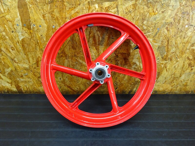 【250802】◇ フロントホイール 17×3.00 47R 変形 フレ 削れ有 ※検索:NSR250R MC21 MC28 CBR250RR MC22 | 中古バイクパーツ通販・買取　ジャンクヤード鳥取　JunkYard