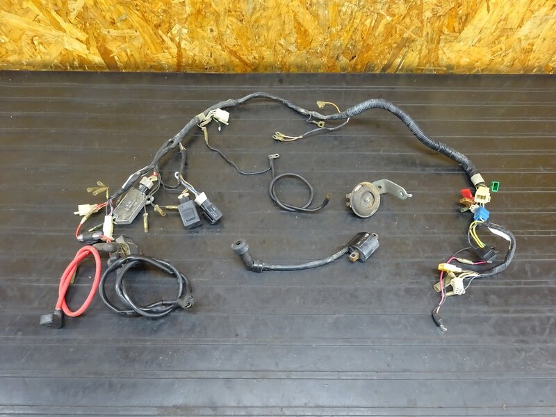 【251219】セロー225W(4JG-116)◇ メインハーネス レギュレーター スターターリレー イグニッションコイル ホーン 【検:SEROW 1KH DG08J | 中古バイクパーツ通販・買取　ジャンクヤード鳥取　JunkYard