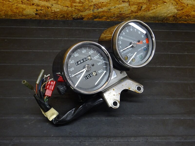 【260212】GB250クラブマン(MC10-170)◆ スピードメーター タコメーター 74630km 凹み小有 【5型 最終型 | 中古バイクパーツ通販・買取　ジャンクヤード鳥取　JunkYard