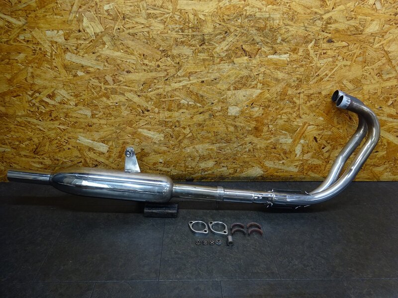 【260212】GB250クラブマン(MC10-170)◆ 社外マフラー フルエキ エキパイ サイレンサー ポッシュ トライアンフタイプ JMCA 【5型 最終型 | 中古バイクパーツ通販・買取　ジャンクヤード鳥取　JunkYard