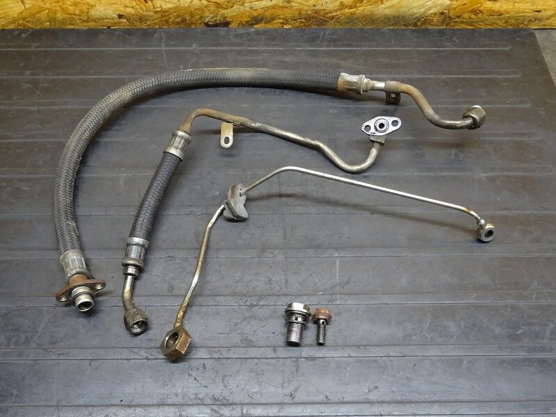 【250813】SR500(1JN-224)◆ オイルラインセット オイルパイプ ※エンジンパーツ【検索：2J2 SR400 2H6 1JR | 中古バイクパーツ通販・買取　ジャンクヤード鳥取　JunkYard
